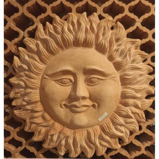 velky cotto palene hlinene tehla nastenna ozdoba slnko slniecko stena vonkajsia mrazuvzdorna mediteran zariadenie interieru.jpg